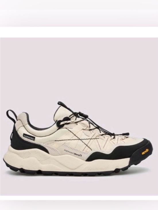 Flower Mountain Shoes - Flower Mountain IWANO 2 UNI Suede and technical fabric sneakers -White-Black